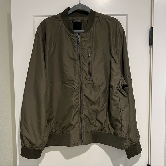 H&M Jackets & Coats Green Bomber Jacket Poshmark